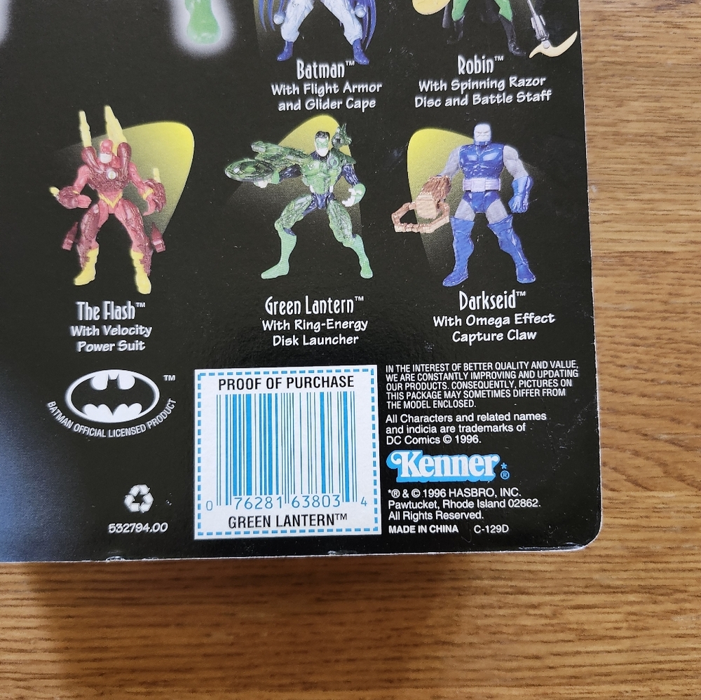1997 Green Lantern Total Justice  Figure with Ring-Energy Launcher By Kenner - Picture 2 of 8